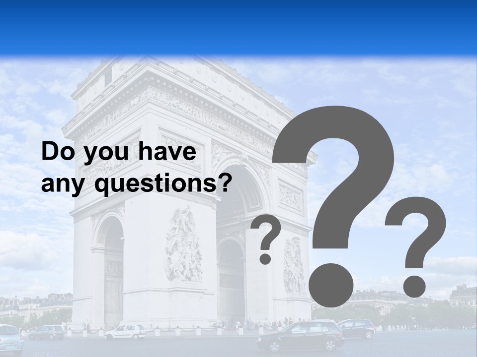 Triumphal Statue Ornate PowerPoint Template