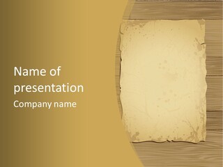 Paper Wooden Wood PowerPoint Template