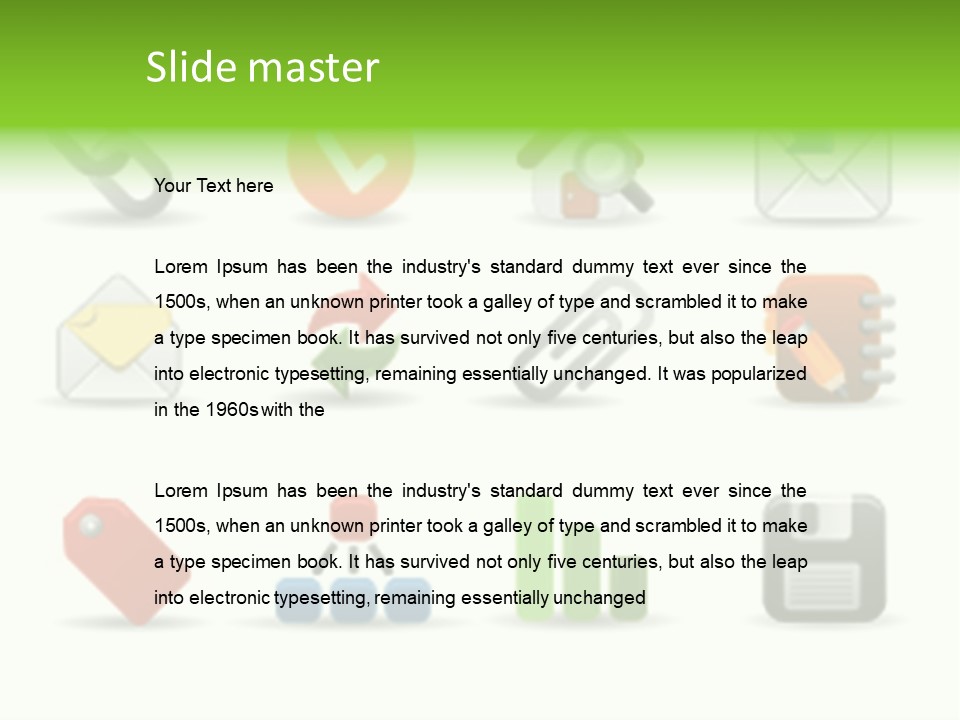 Illustration Vector Icon PowerPoint Template