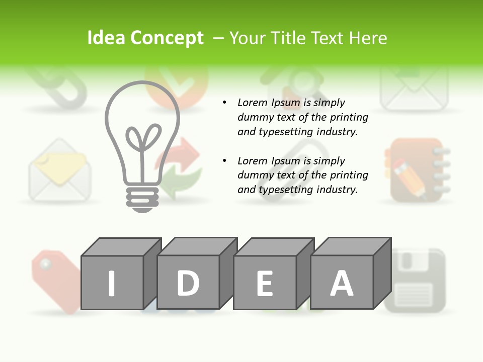 Illustration Vector Icon PowerPoint Template
