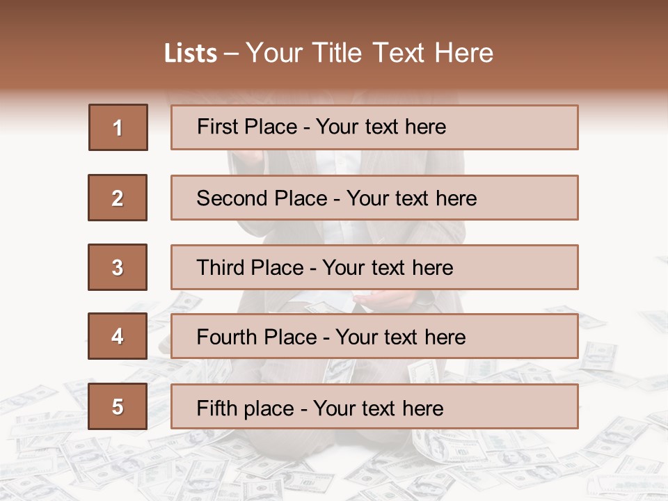 Vector Pen Image PowerPoint Template