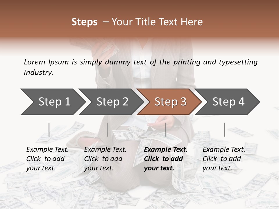 Vector Pen Image PowerPoint Template