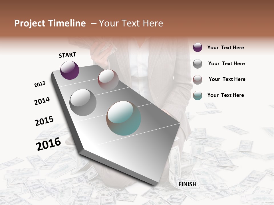 Vector Pen Image PowerPoint Template