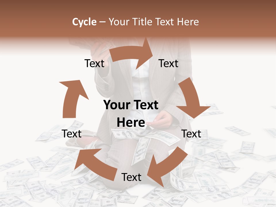 Vector Pen Image PowerPoint Template