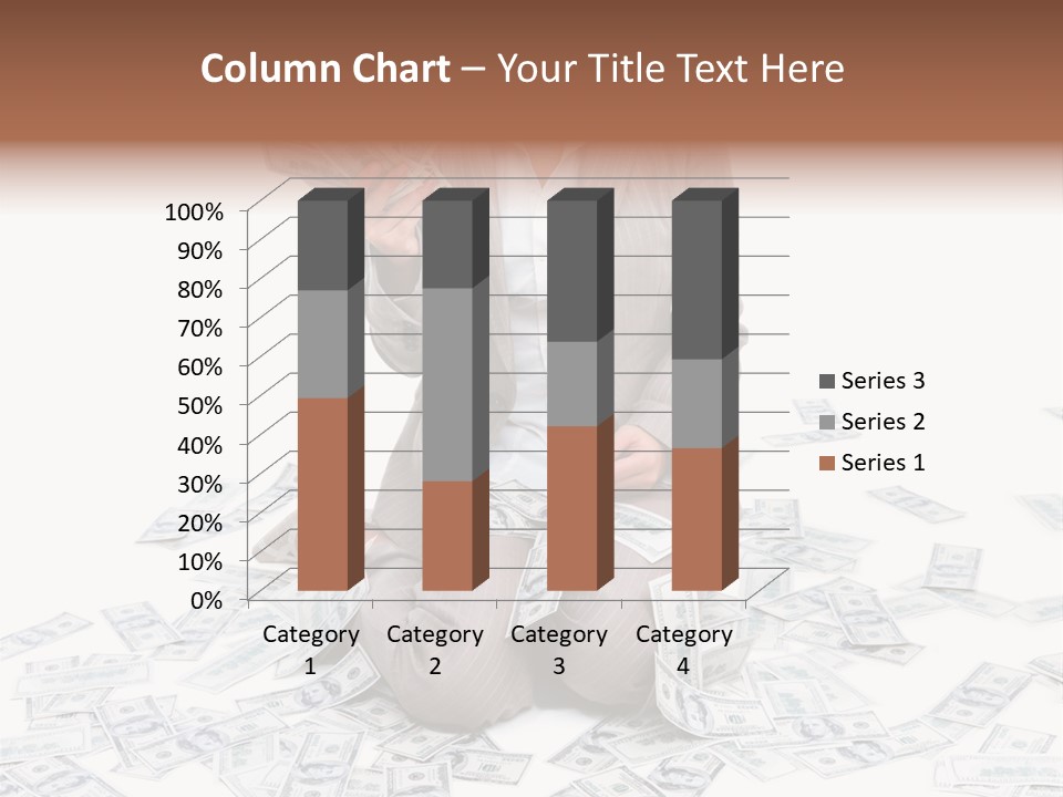 Vector Pen Image PowerPoint Template