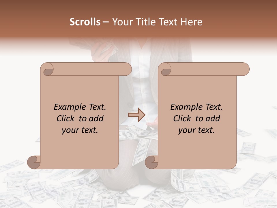 Vector Pen Image PowerPoint Template