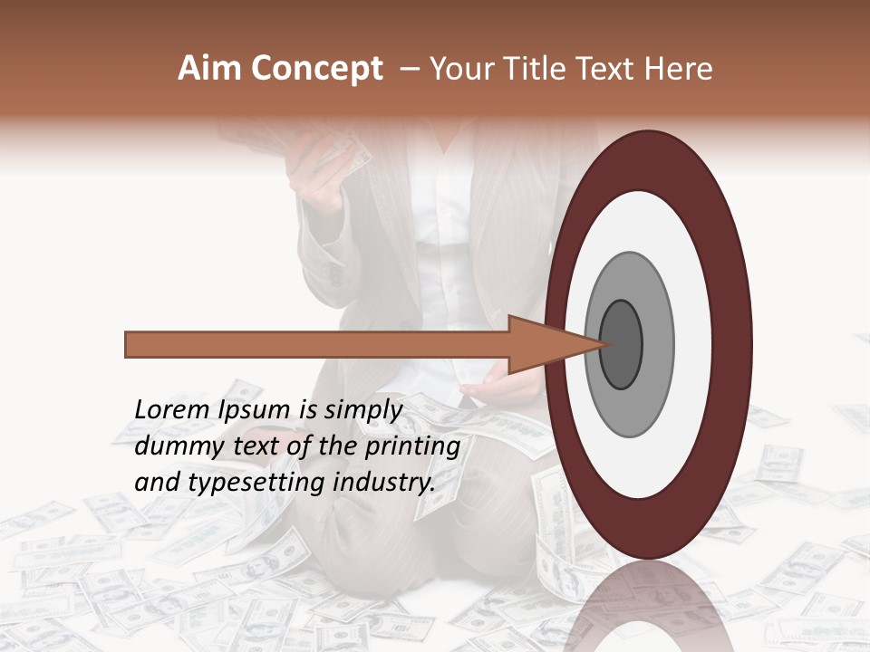 Vector Pen Image PowerPoint Template