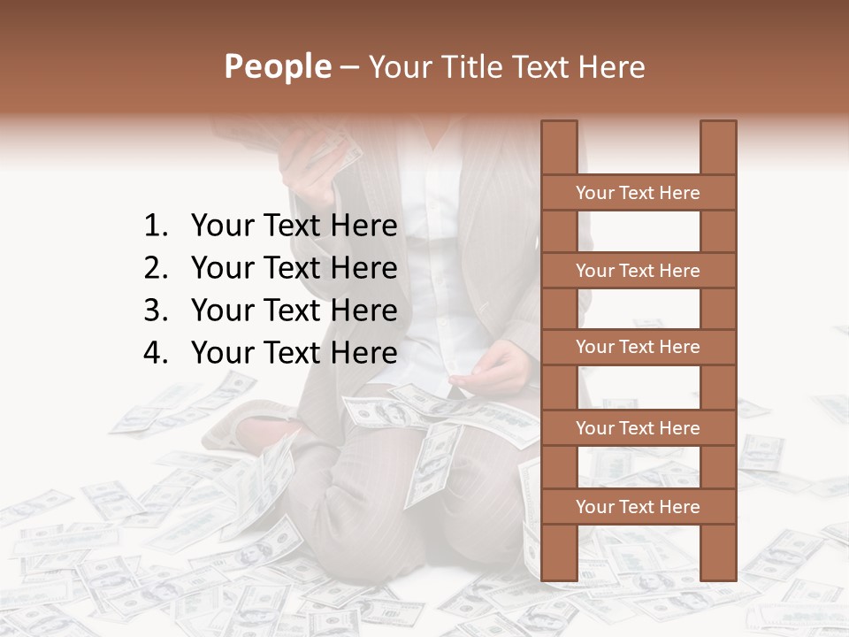 Vector Pen Image PowerPoint Template