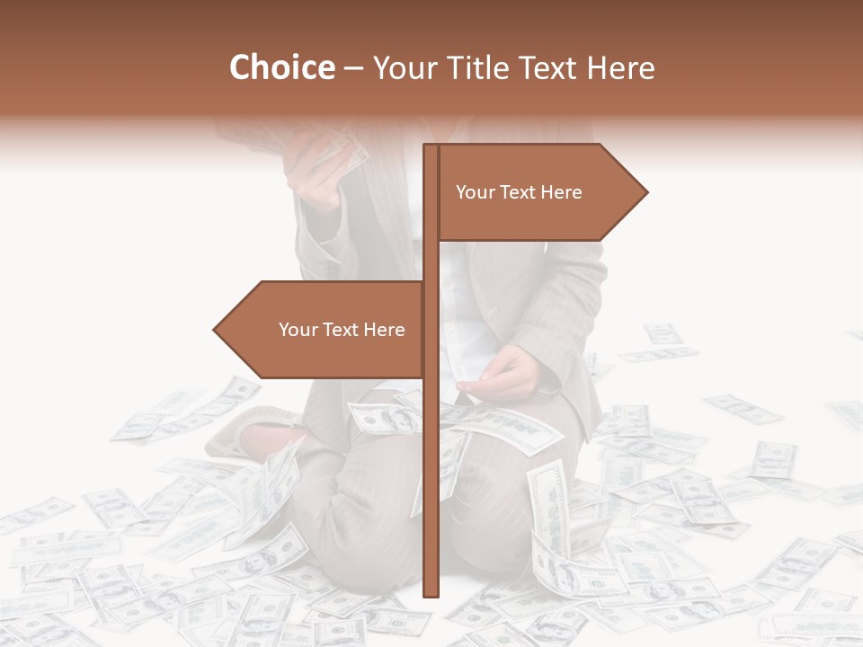 Vector Pen Image PowerPoint Template