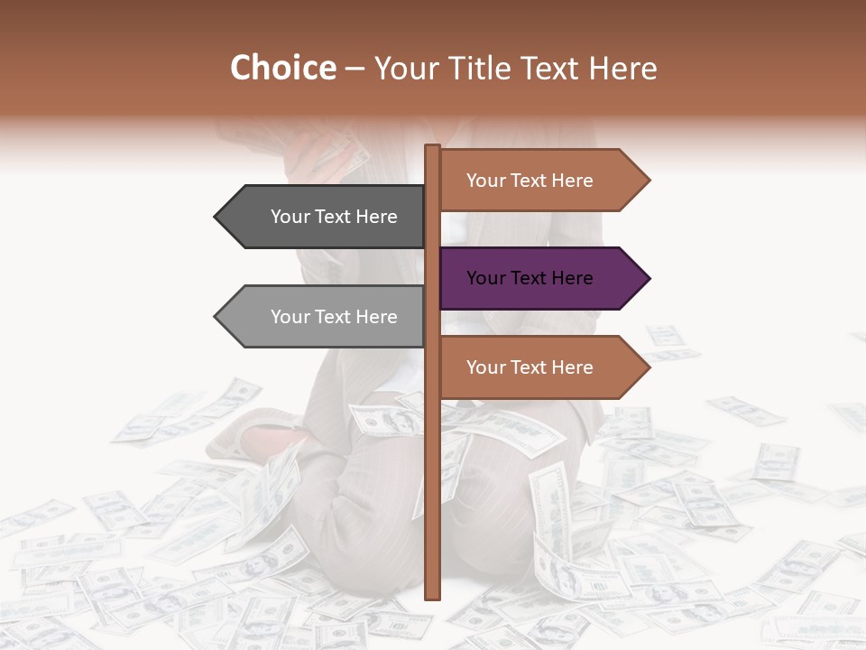 Vector Pen Image PowerPoint Template