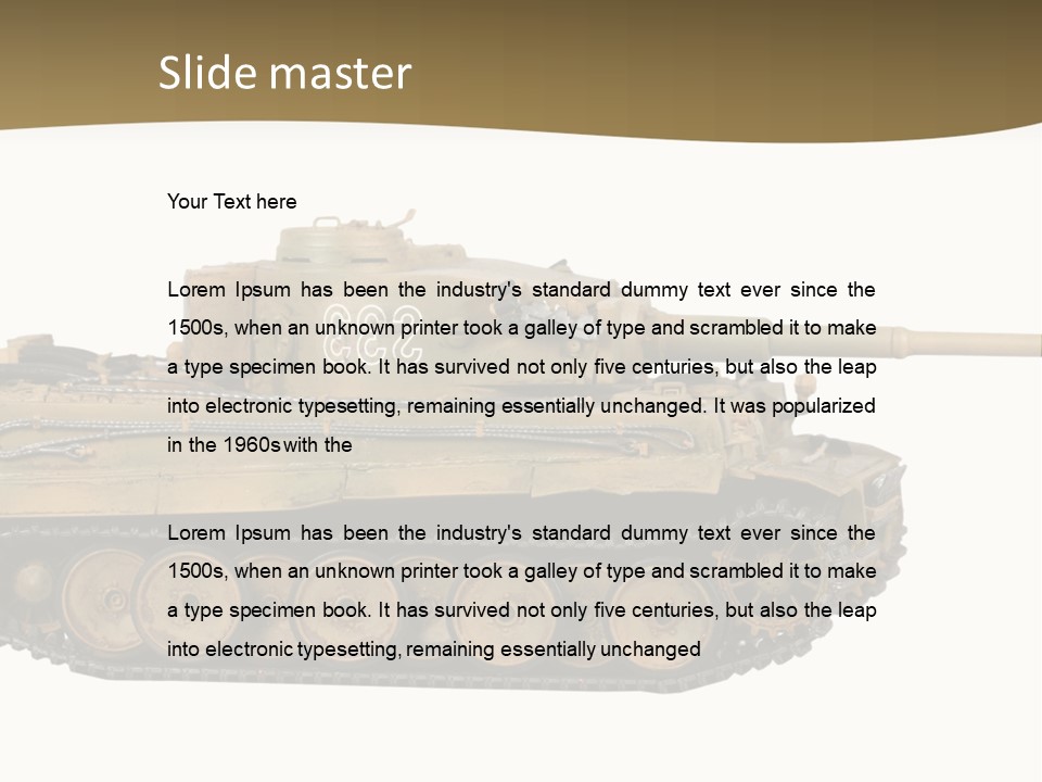 Army Wwii Hobby PowerPoint Template