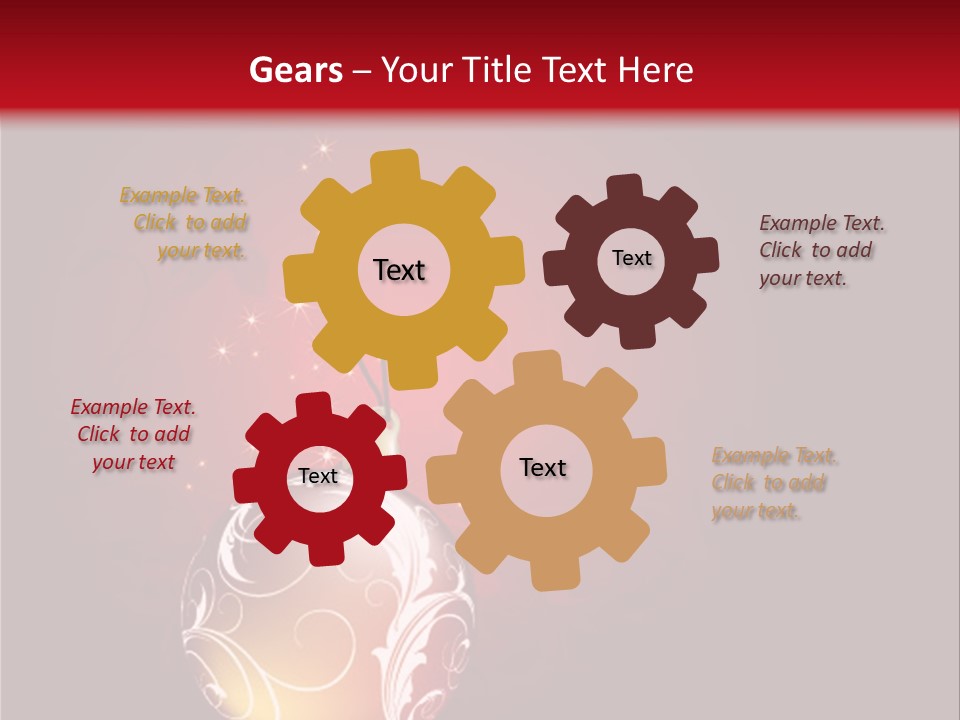 Xmas Ornament Holiday PowerPoint Template