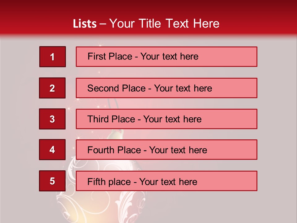 Xmas Ornament Holiday PowerPoint Template