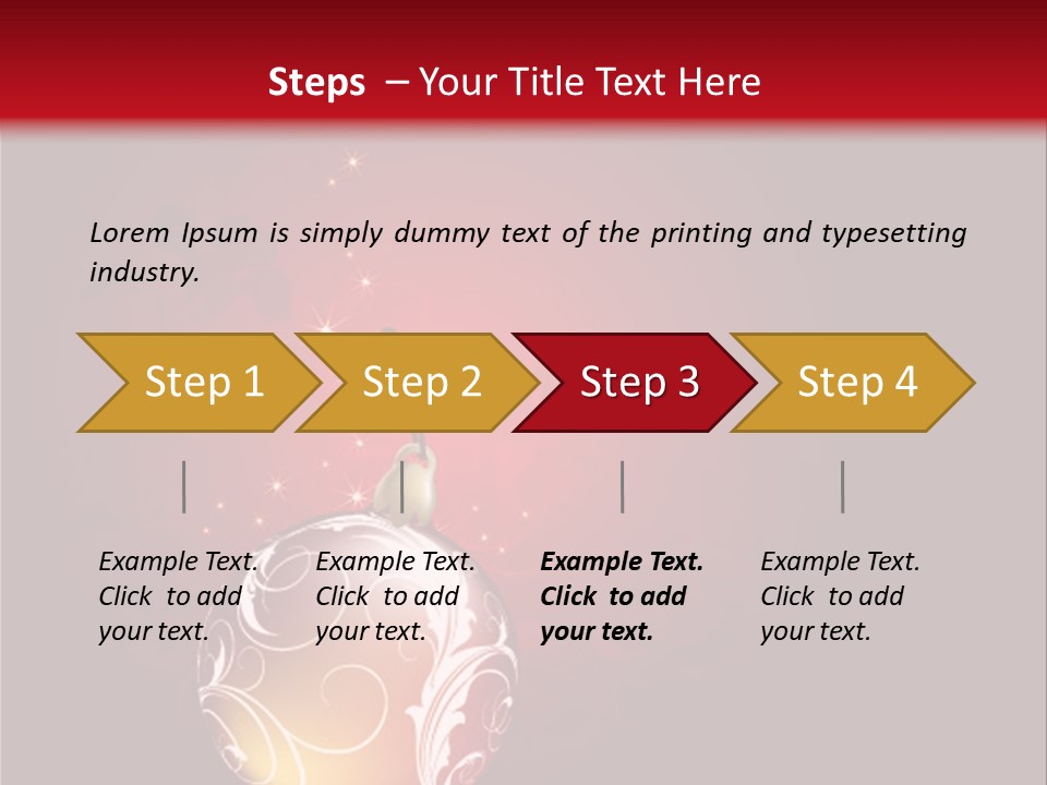 Xmas Ornament Holiday PowerPoint Template