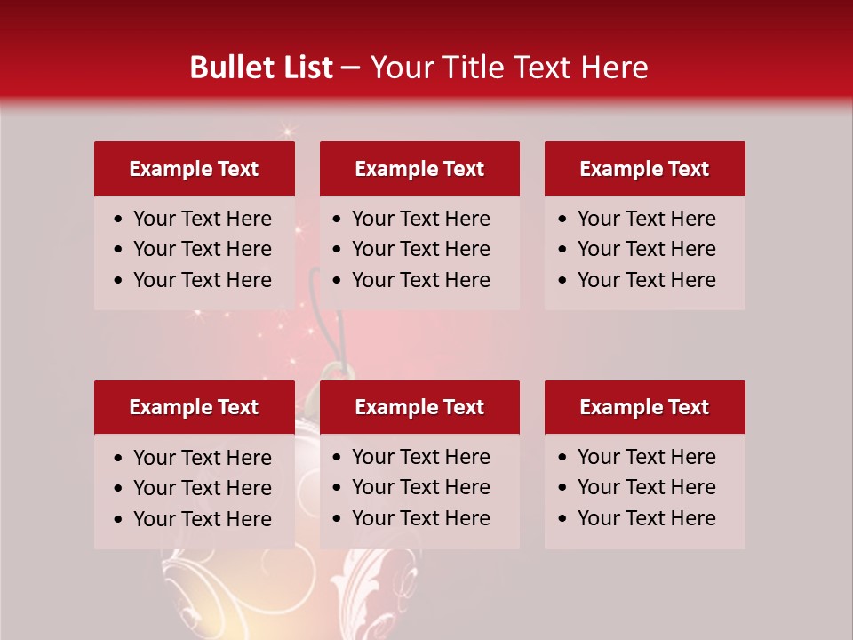 Xmas Ornament Holiday PowerPoint Template