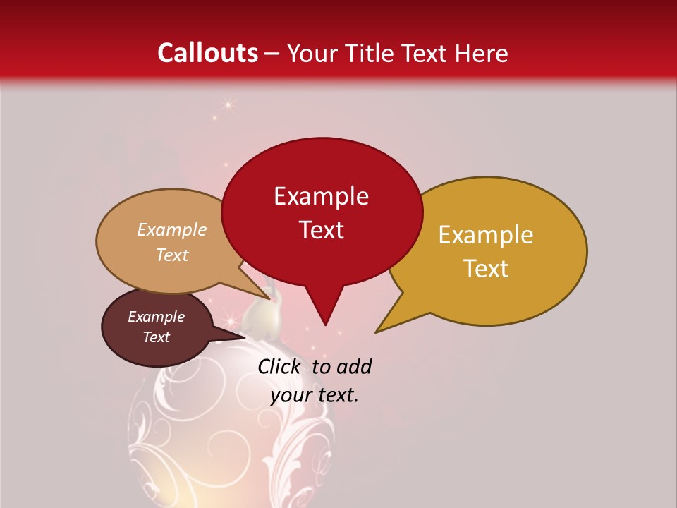 Xmas Ornament Holiday PowerPoint Template