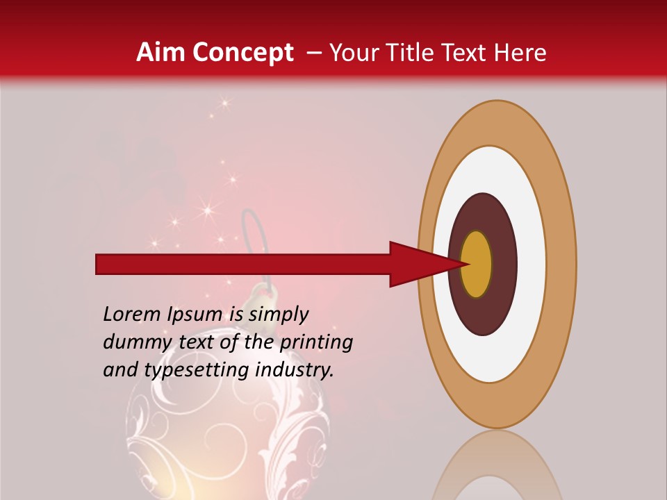 Xmas Ornament Holiday PowerPoint Template