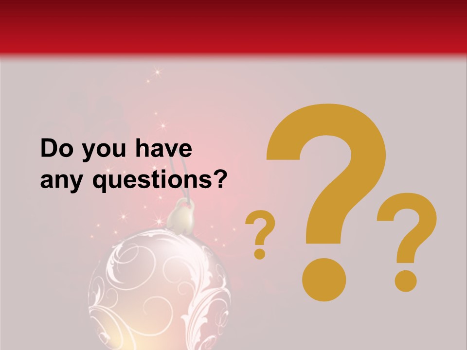 Xmas Ornament Holiday PowerPoint Template