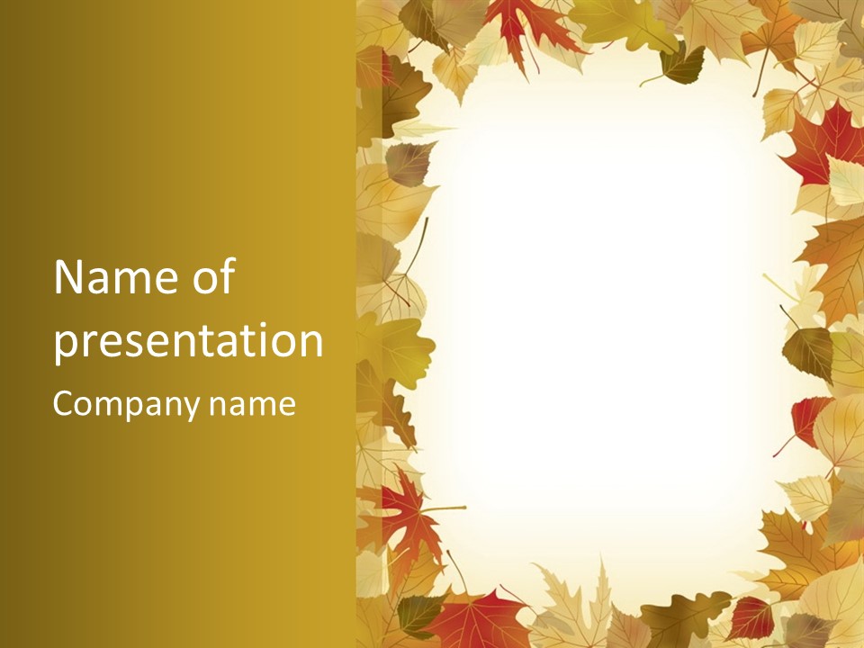 Withered Nature Art PowerPoint Template