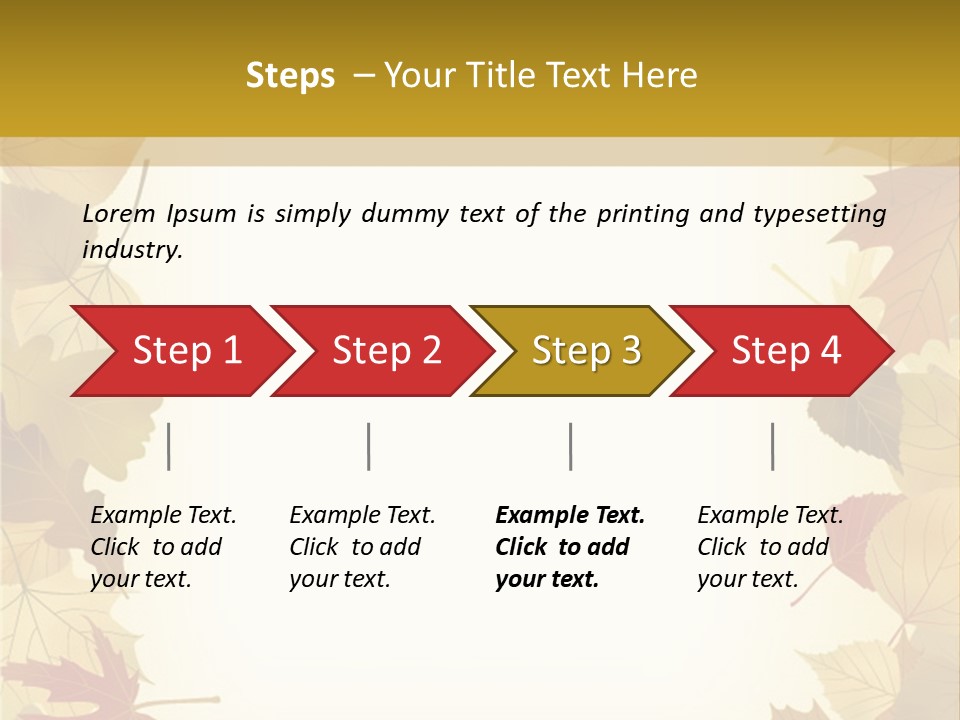 Withered Nature Art PowerPoint Template