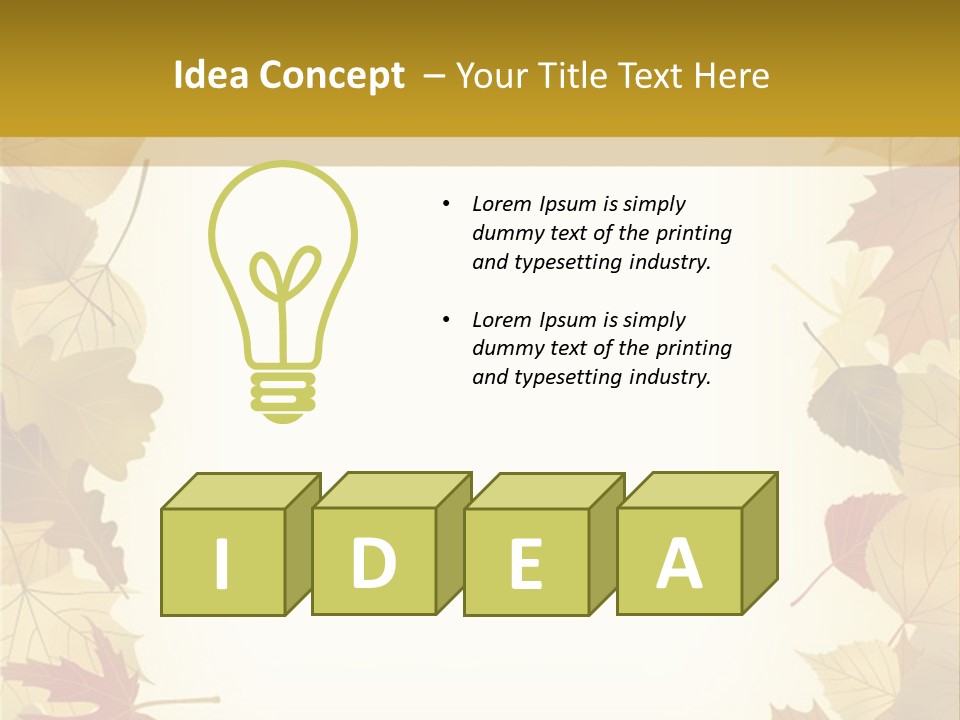 Withered Nature Art PowerPoint Template