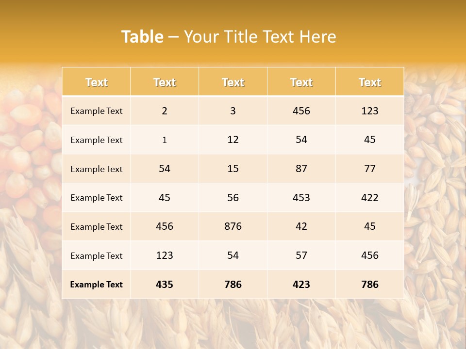 Background Mill Flour PowerPoint Template