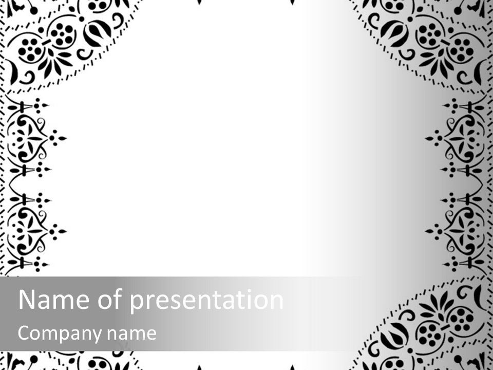 Vector Pen Image PowerPoint Template