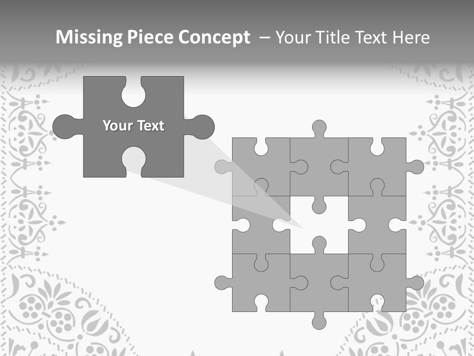 Vector Pen Image PowerPoint Template