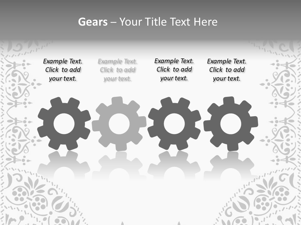 Vector Pen Image PowerPoint Template