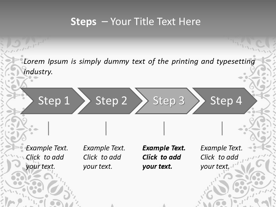 Vector Pen Image PowerPoint Template