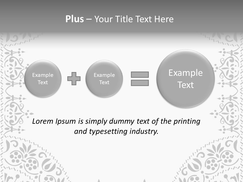 Vector Pen Image PowerPoint Template