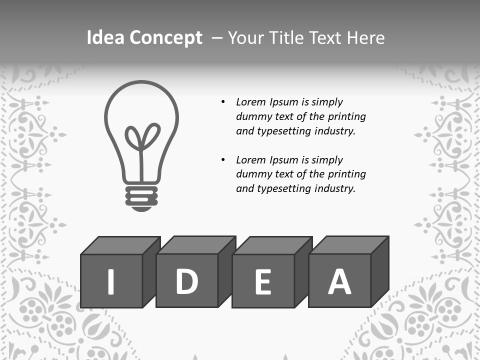 Vector Pen Image PowerPoint Template