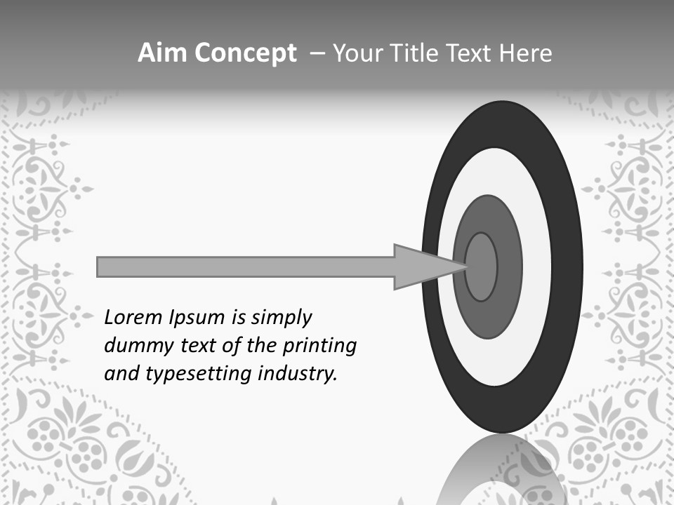Vector Pen Image PowerPoint Template