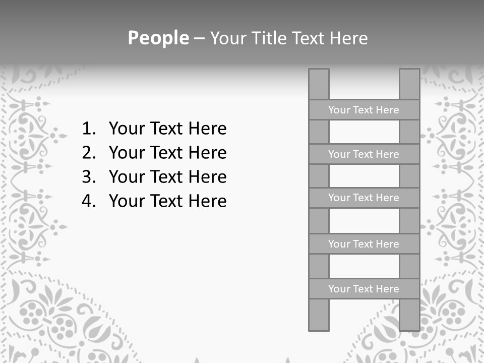 Vector Pen Image PowerPoint Template
