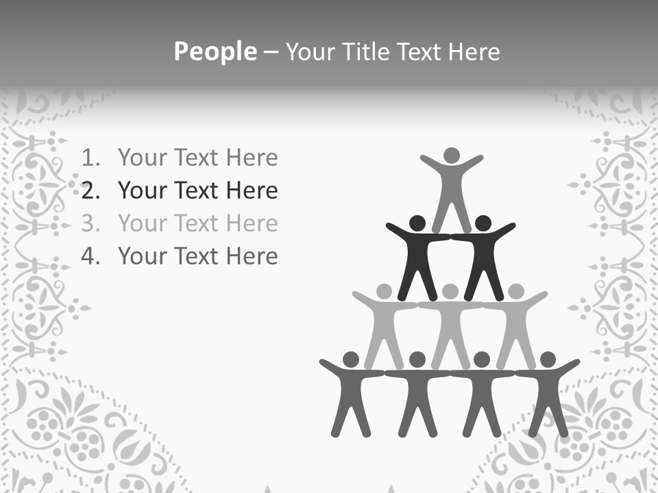 Vector Pen Image PowerPoint Template