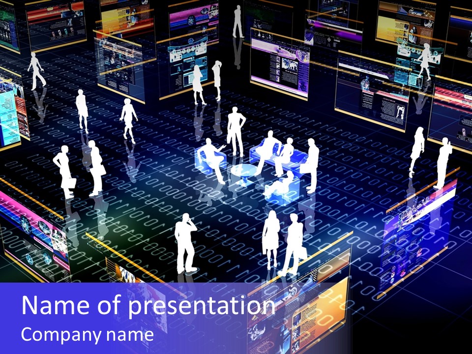 Domain Concept Net PowerPoint Template