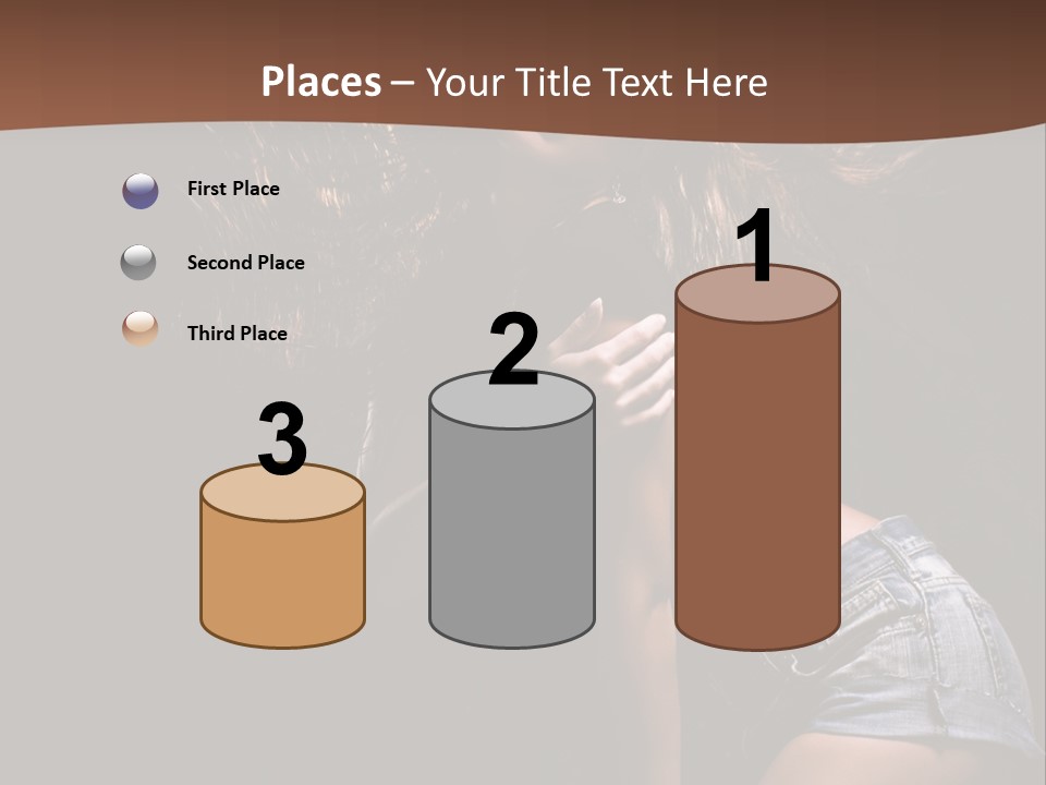 Caucasian Dance Body PowerPoint Template