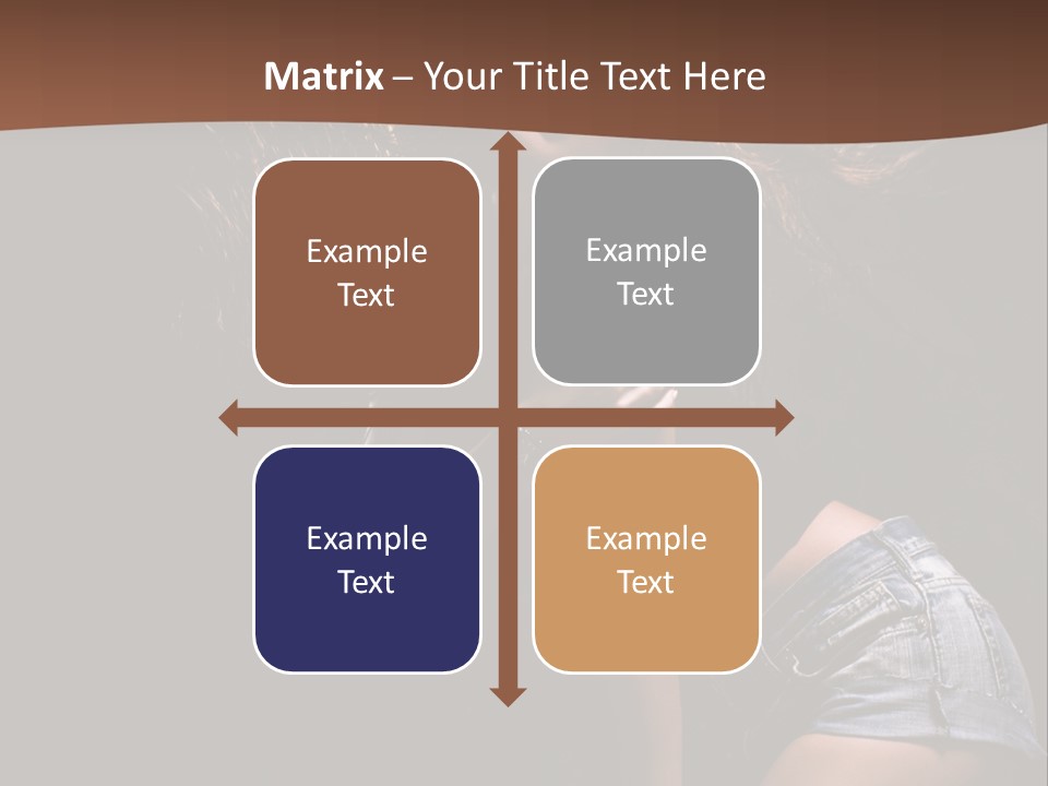 Caucasian Dance Body PowerPoint Template