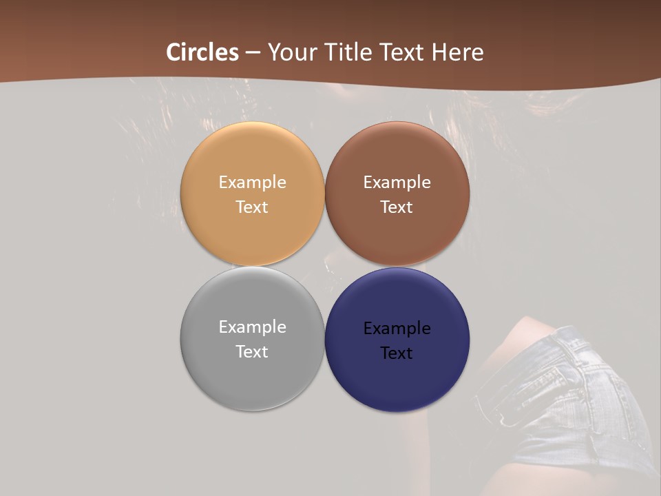 Caucasian Dance Body PowerPoint Template