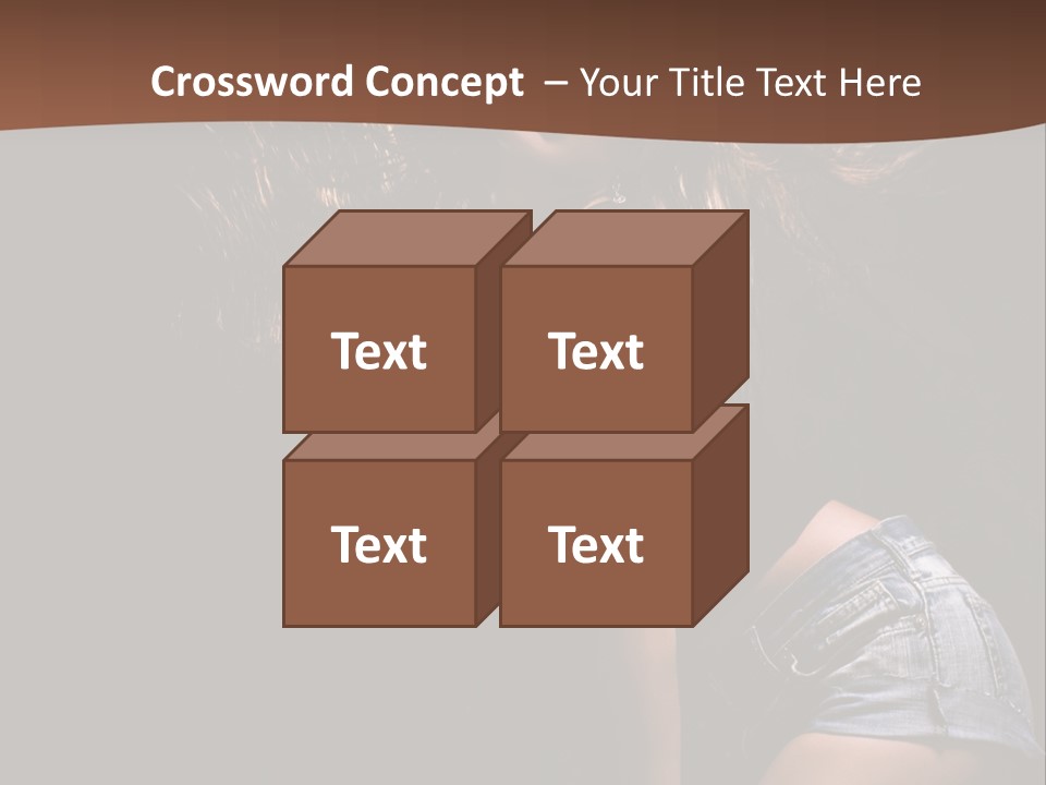 Caucasian Dance Body PowerPoint Template