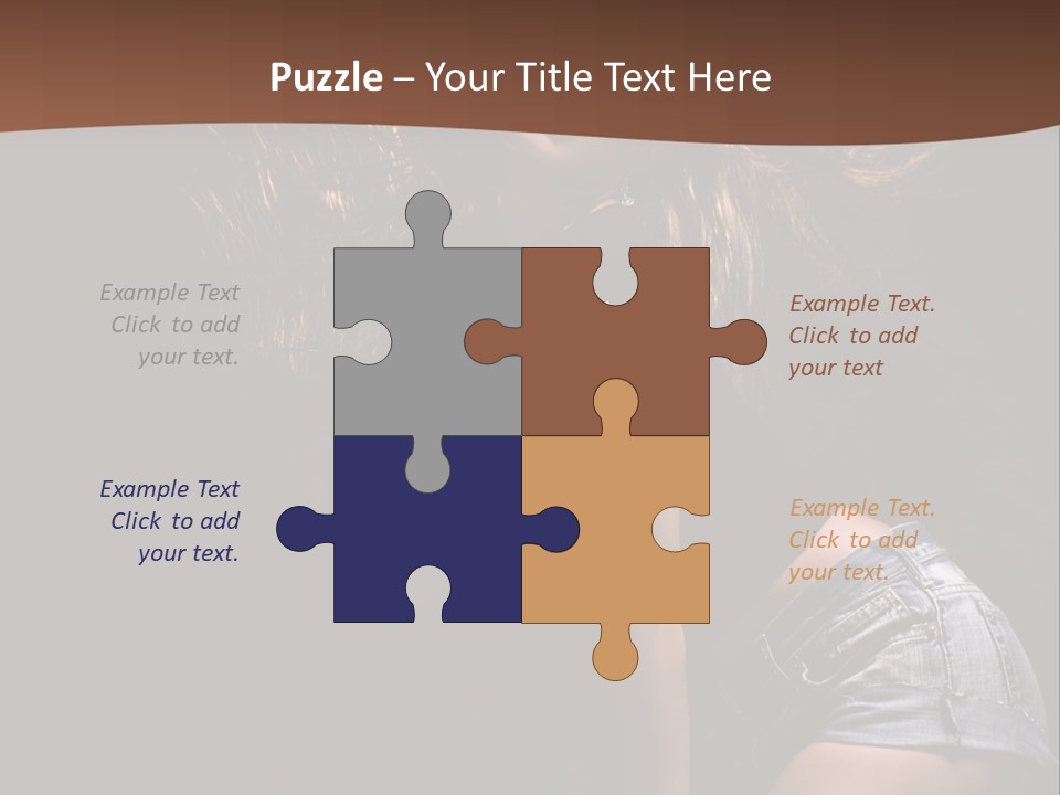 Caucasian Dance Body PowerPoint Template