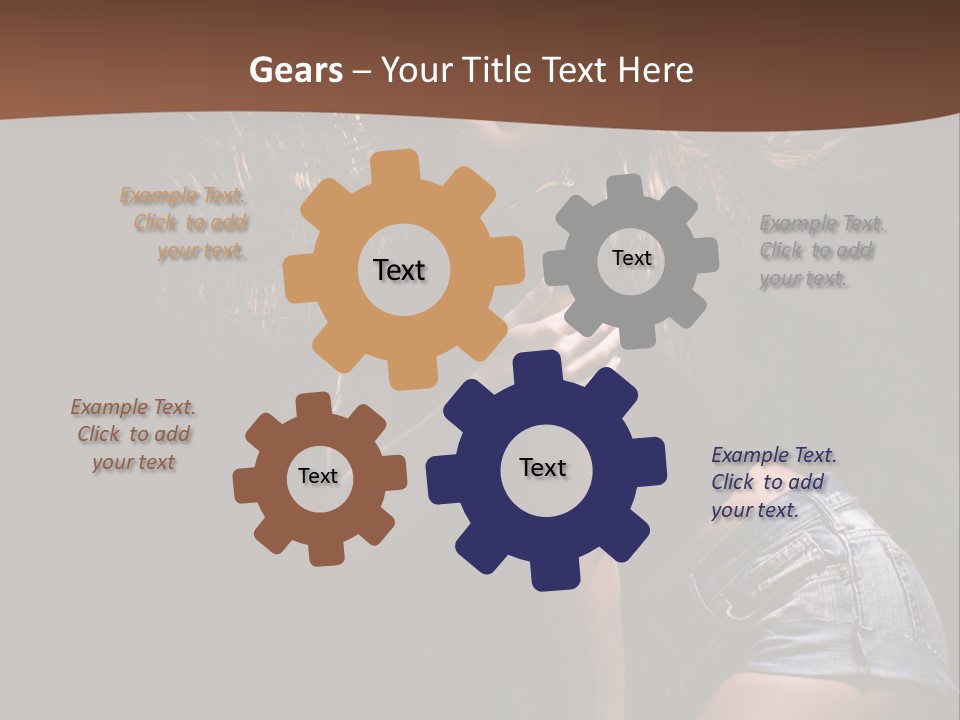 Caucasian Dance Body PowerPoint Template