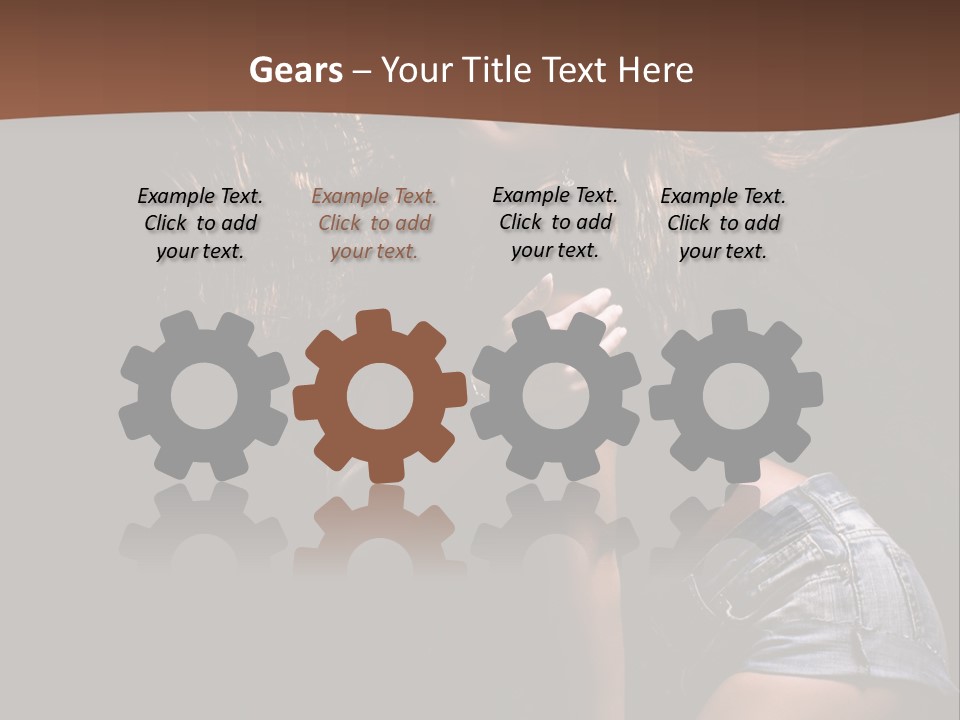 Caucasian Dance Body PowerPoint Template