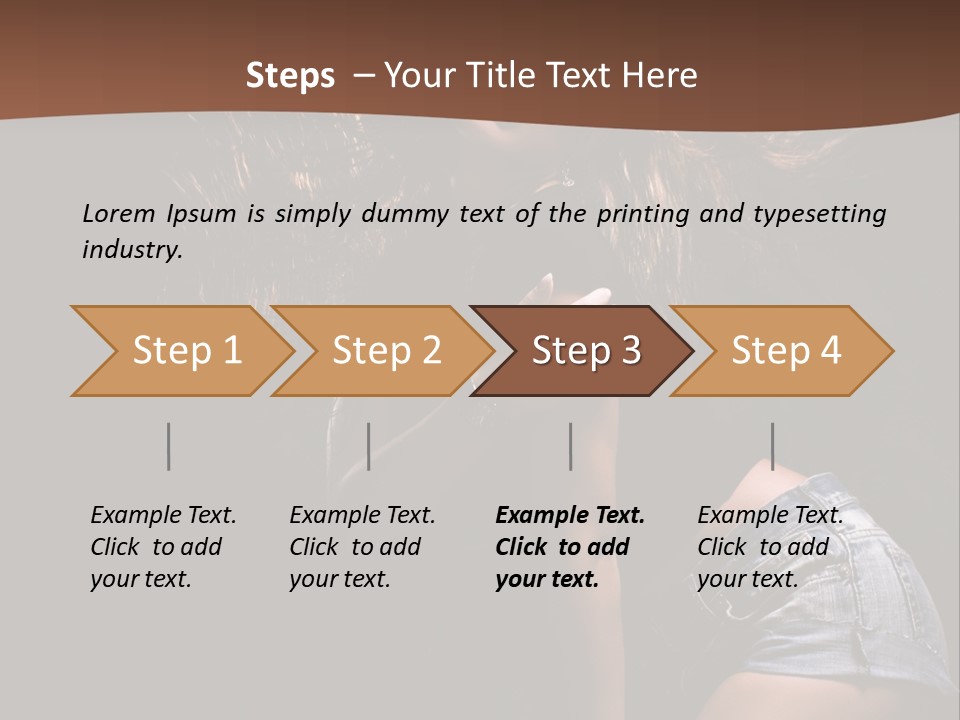 Caucasian Dance Body PowerPoint Template