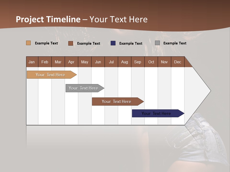 Caucasian Dance Body PowerPoint Template