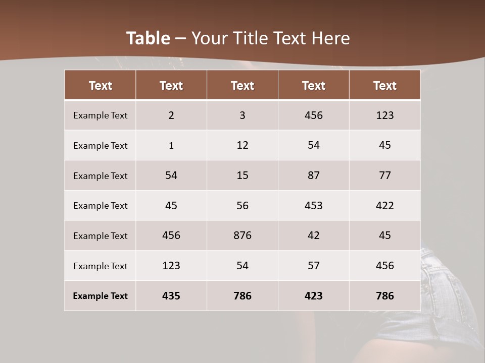 Caucasian Dance Body PowerPoint Template