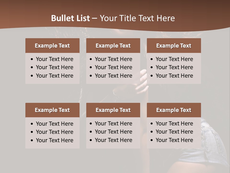 Caucasian Dance Body PowerPoint Template