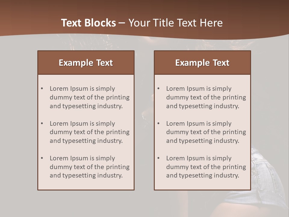 Caucasian Dance Body PowerPoint Template