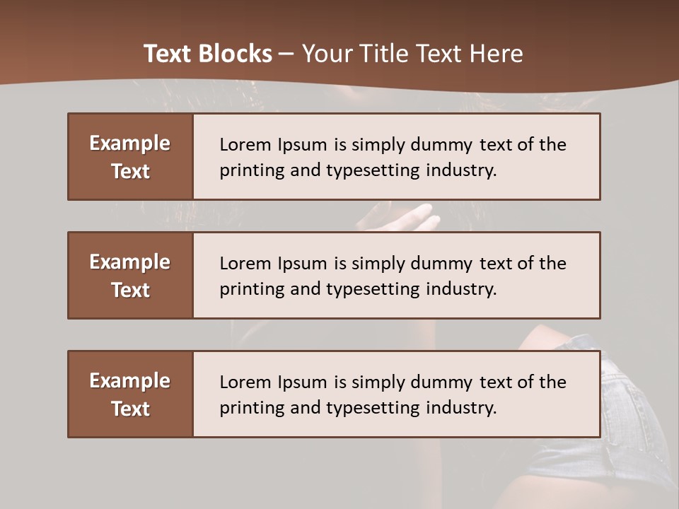 Caucasian Dance Body PowerPoint Template