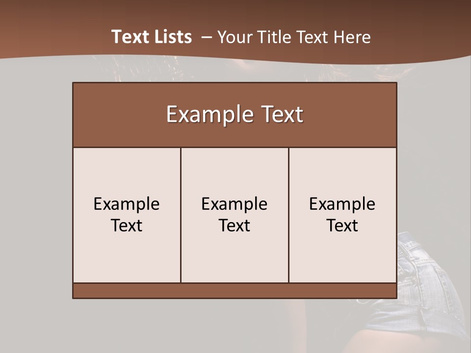 Caucasian Dance Body PowerPoint Template